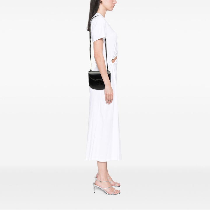 brillant Triomphe Besace Clea Chaîne Sac Teen Cuir de veau Noir