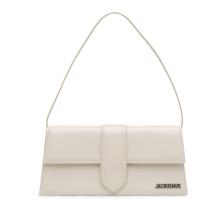 Calfskin Le Bambino Long Shoulder Bag White - Gaby Paris