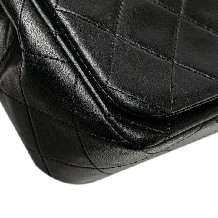 CC Quilted Lambskin Full Flap Black - Gaby Paris