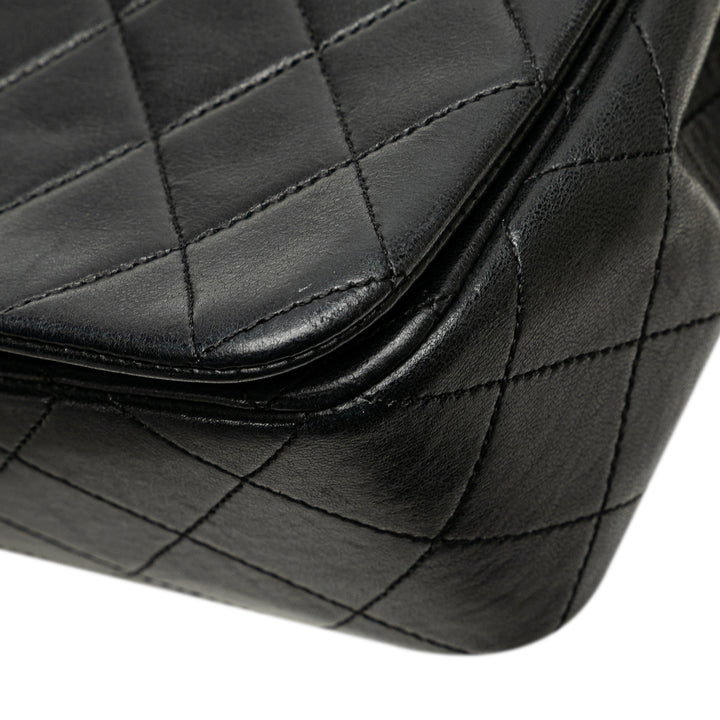 CC Quilted Lambskin Full Flap Black - Gaby Paris