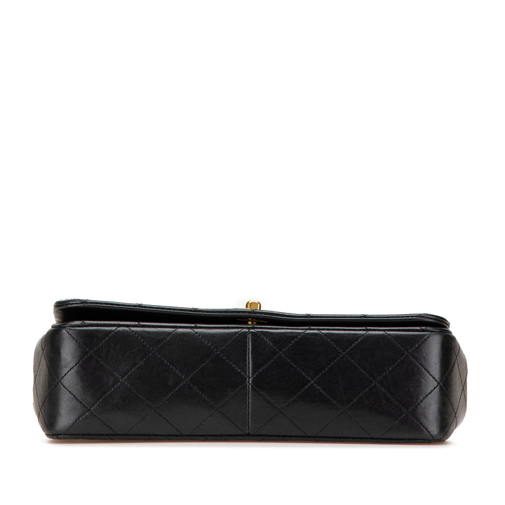 CC Quilted Lambskin Full Flap Black - Gaby Paris