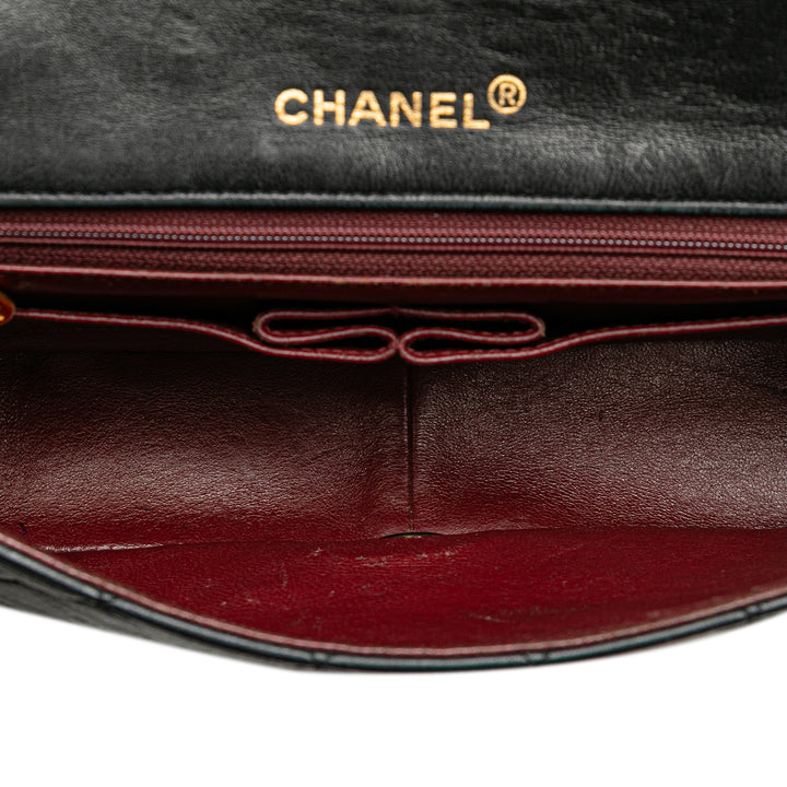 CC Quilted Lambskin Full Flap Black - Gaby Paris