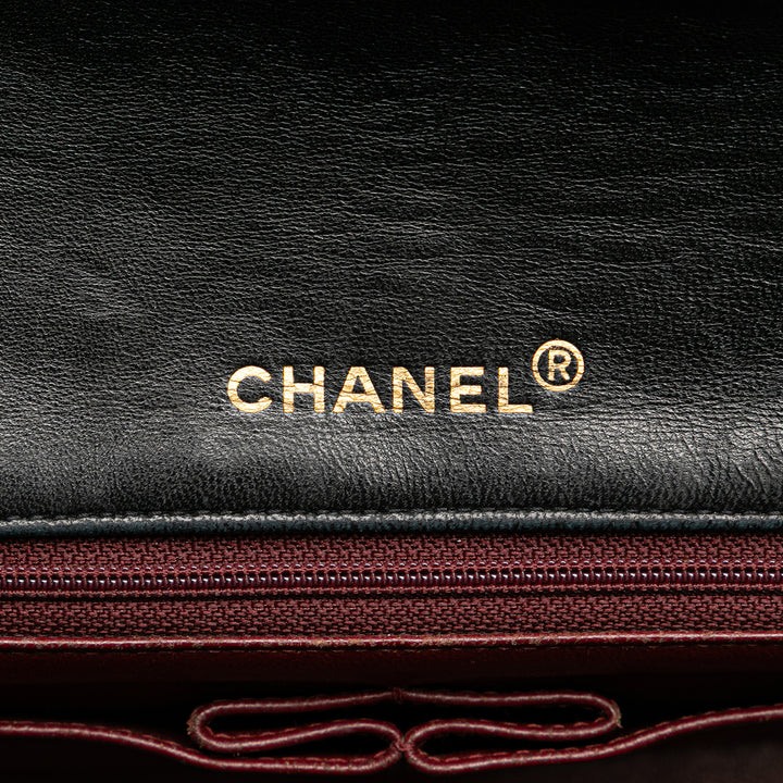 CC Quilted Lambskin Full Flap Black - Gaby Paris
