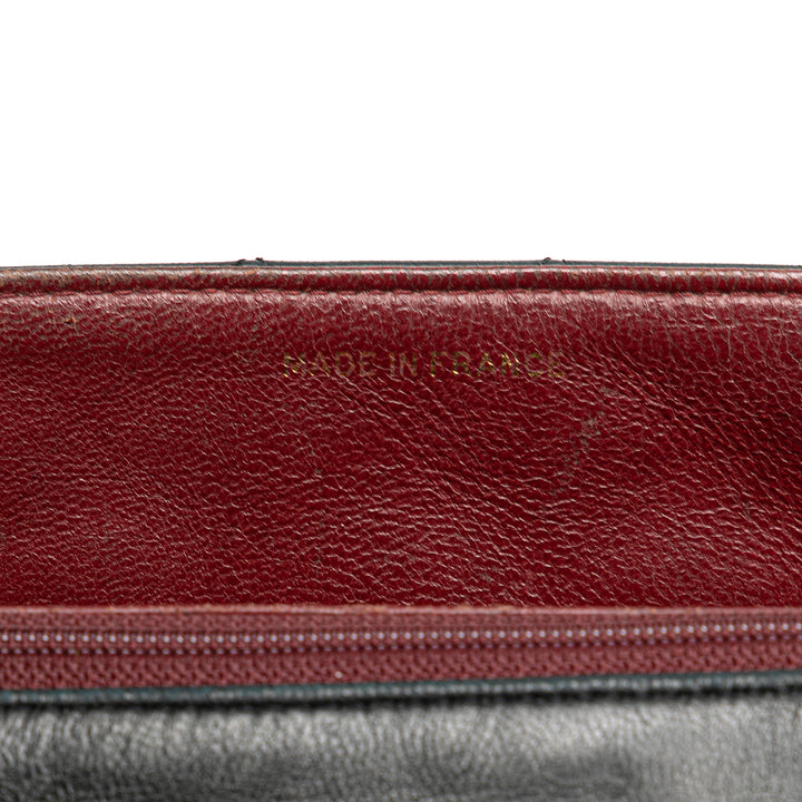 CC Quilted Lambskin Full Flap Black - Gaby Paris