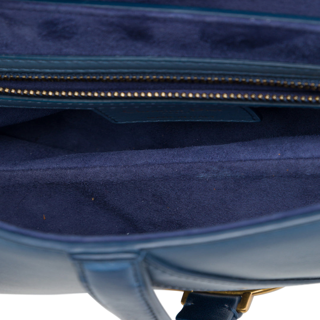 Gradient Saddle Sac Cuir de veau Bleu
