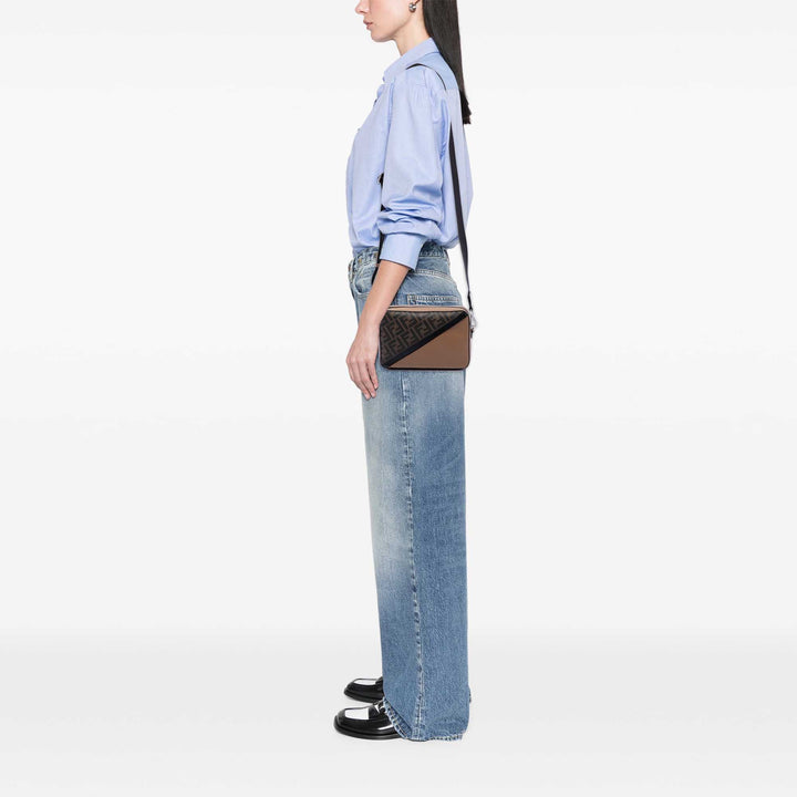 Fendi Zucca Diagonal Sac caméra Toile enduite