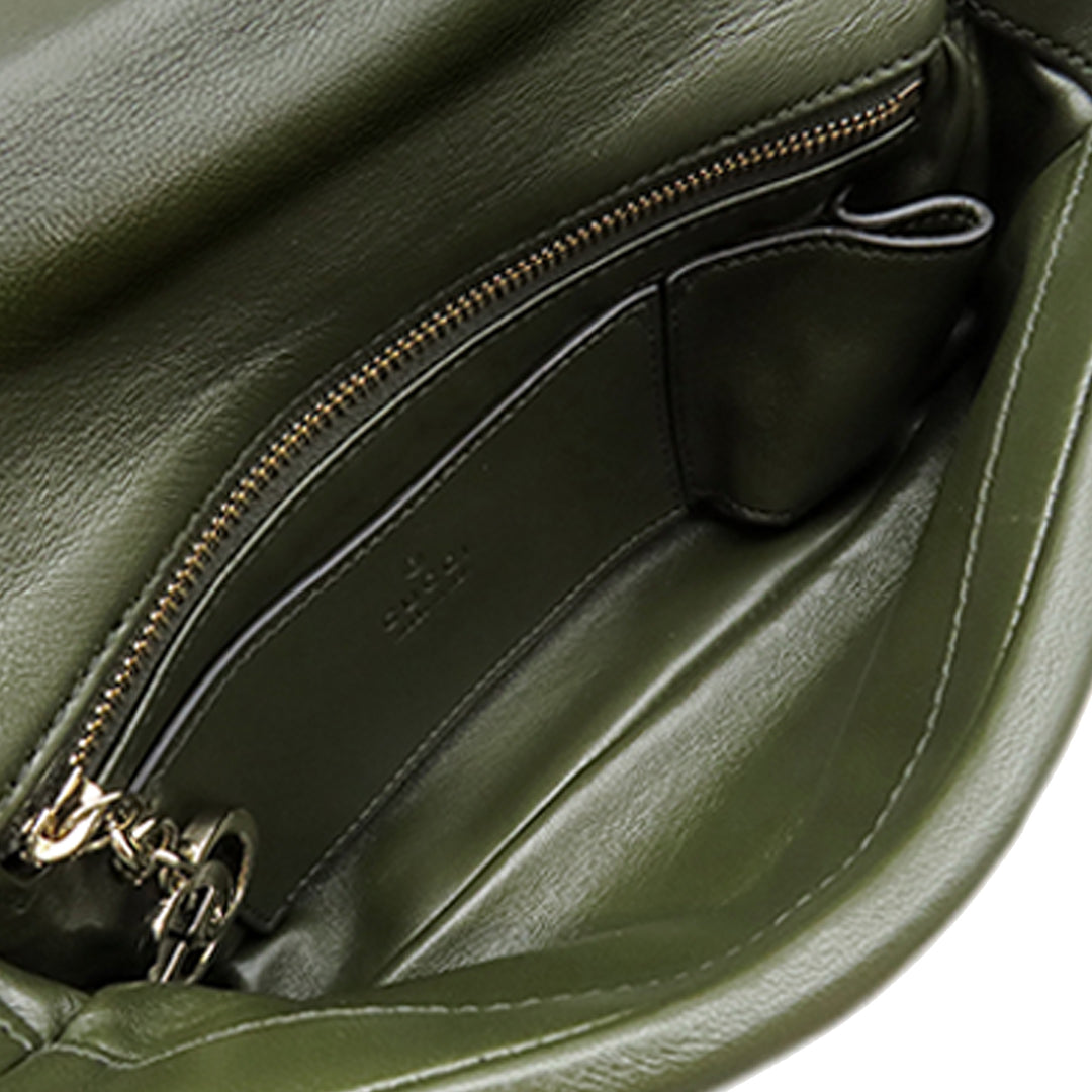 GG Milano sac à Mini Cuir d'agneau Vert