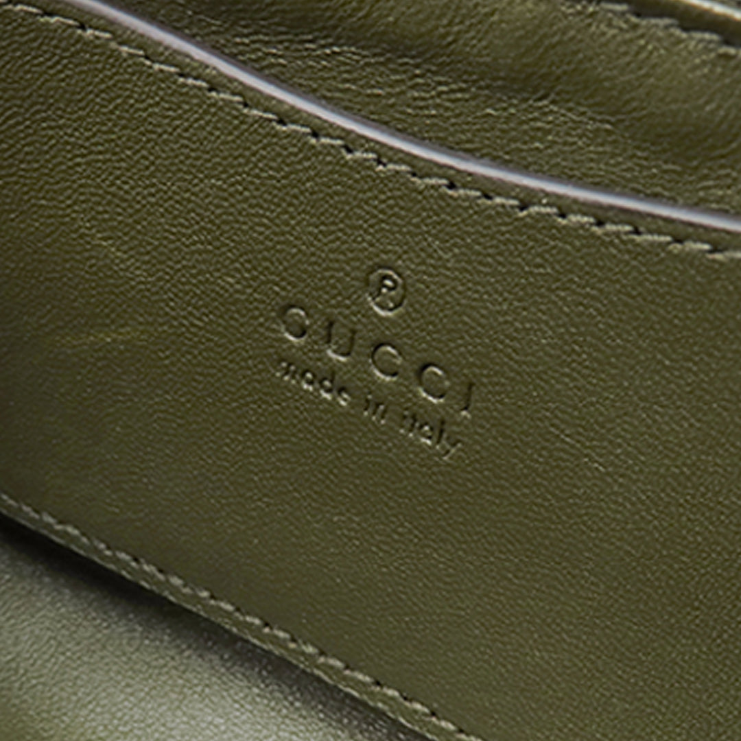 GG Milano sac à Mini Cuir d'agneau Vert