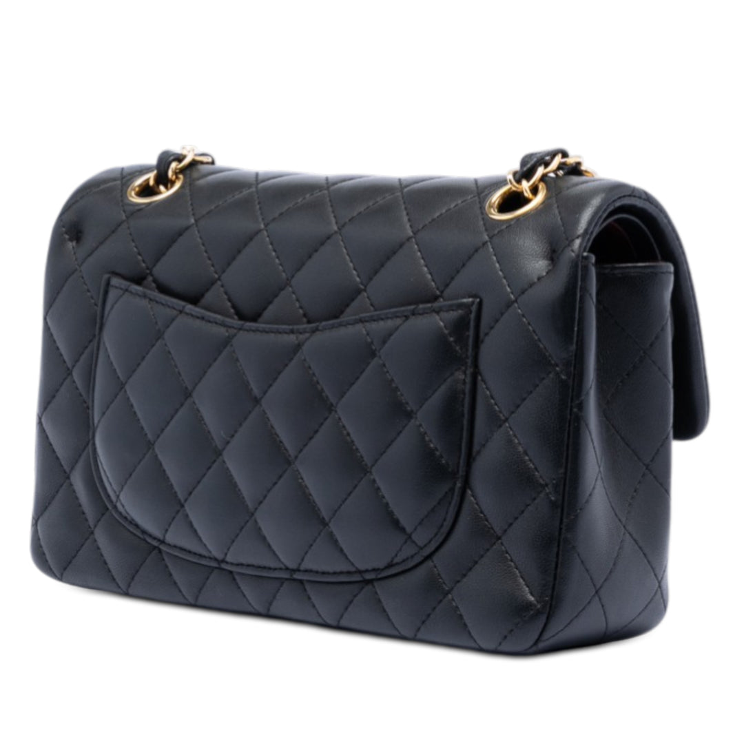 Chanel Small Classic Cuir d’agneau Double rabat