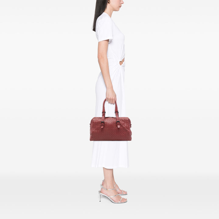 Bottega Veneta Sac à main Intrecciato Boston nappa Rouge – vue 7 – GABY PARIS