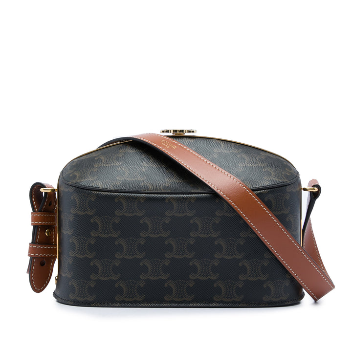 Celine Triomphe Coated Toile Lunch Boîte Sac