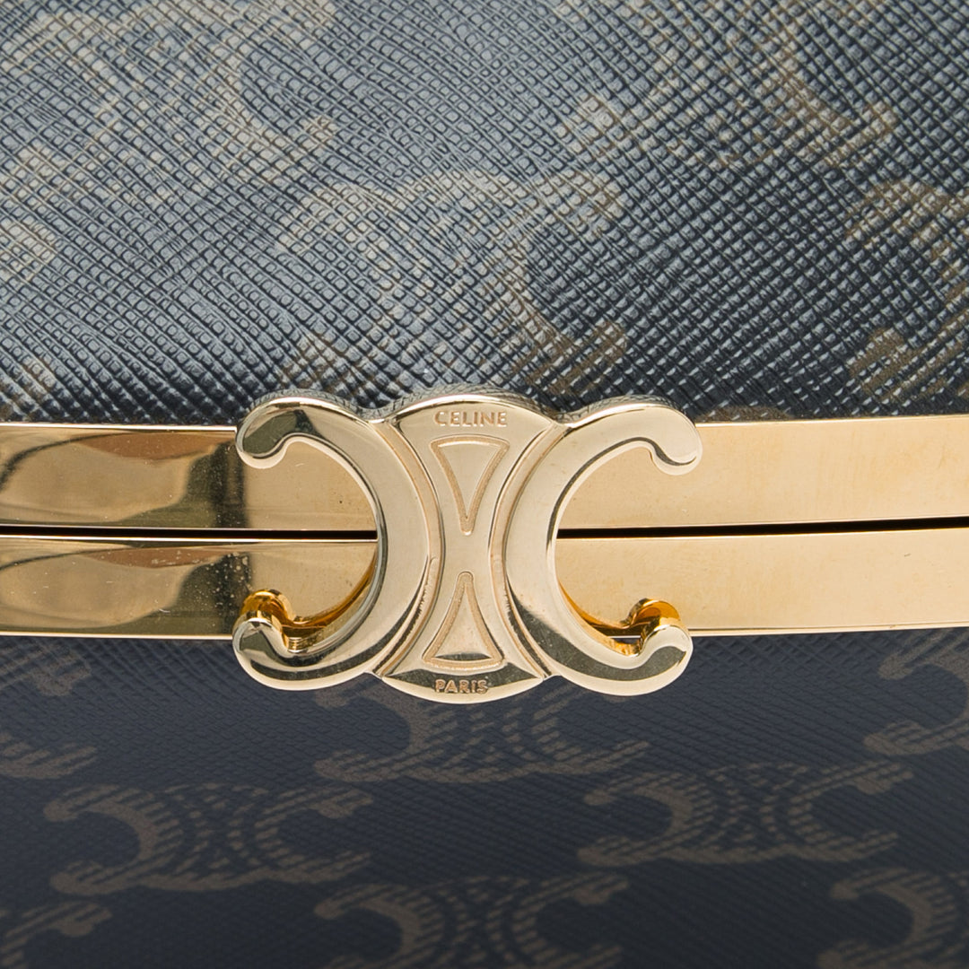 Celine Triomphe Coated Toile Lunch Boîte Sac