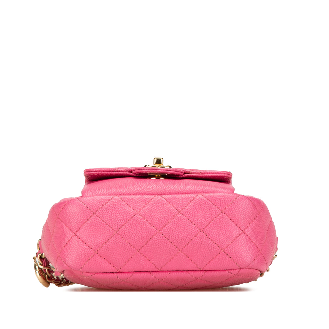Chanel Matelassé CC Day Sac caméra Cuir caviar