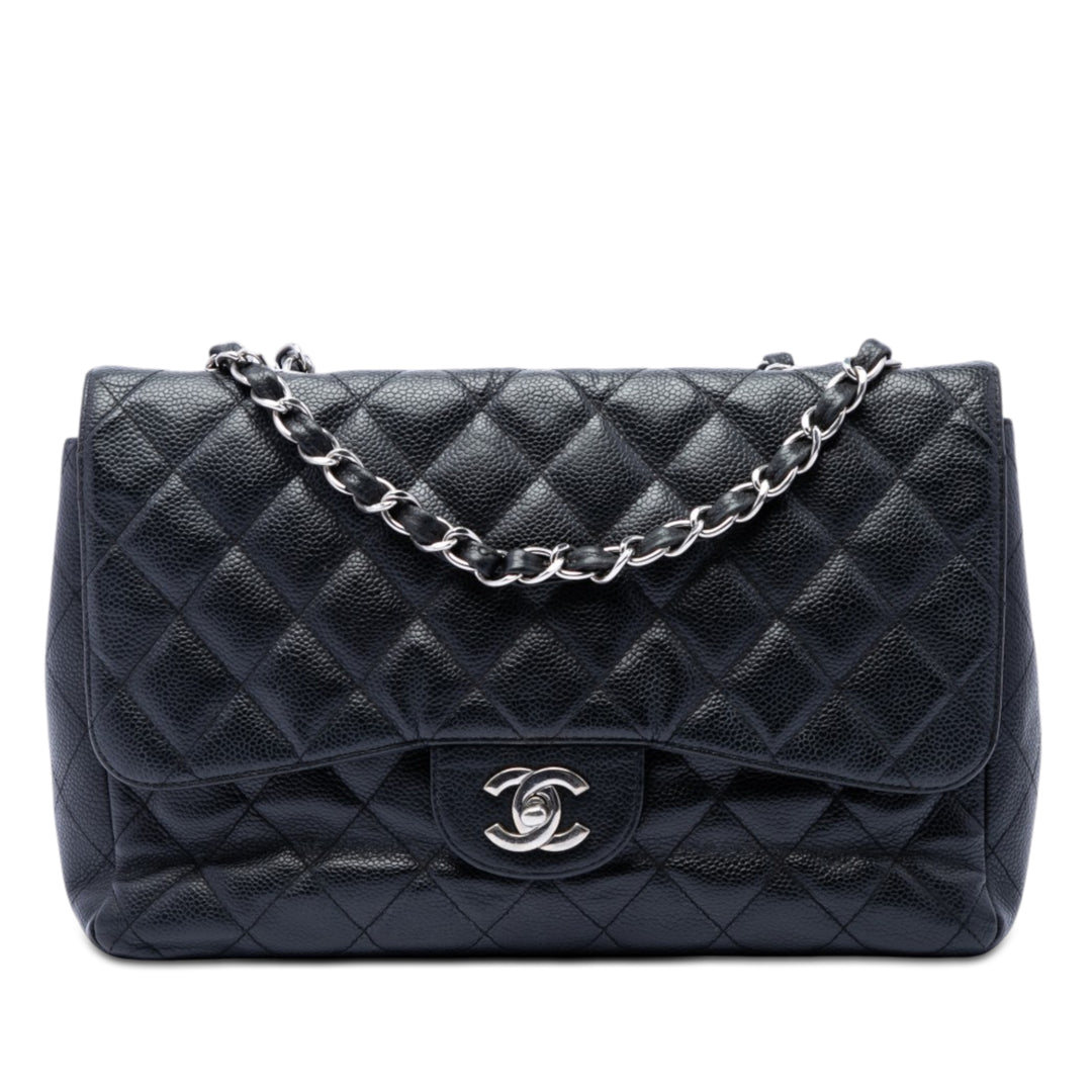 Chanel Jumbo Classic Caviar Simple rabat