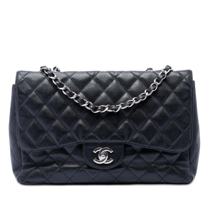 Chanel Jumbo Classic Caviar Simple rabat