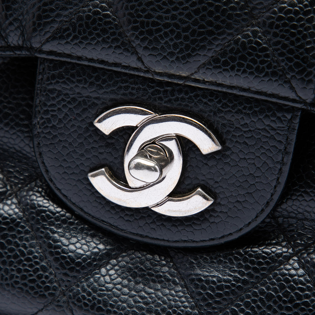 Chanel Jumbo Classic Caviar Simple rabat