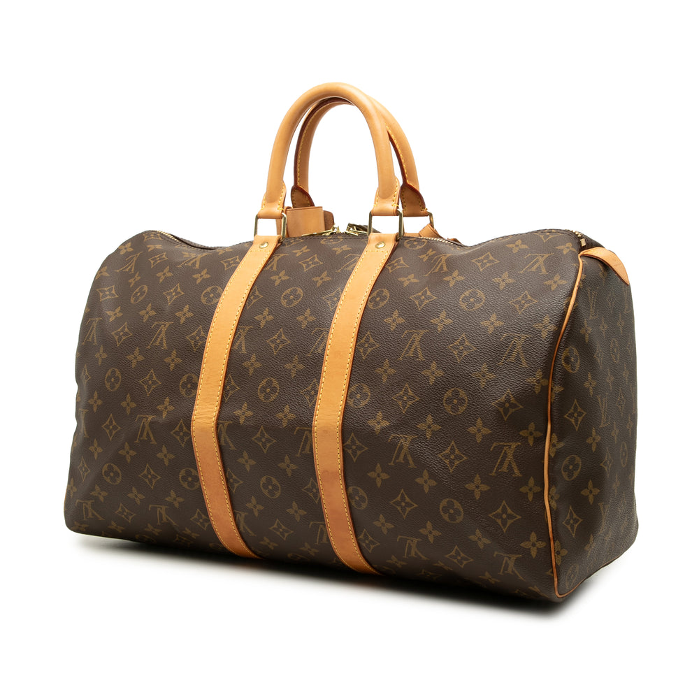 Louis Vuitton Keepall 45 Monogram Marron – vue 2 – GABY PARIS
