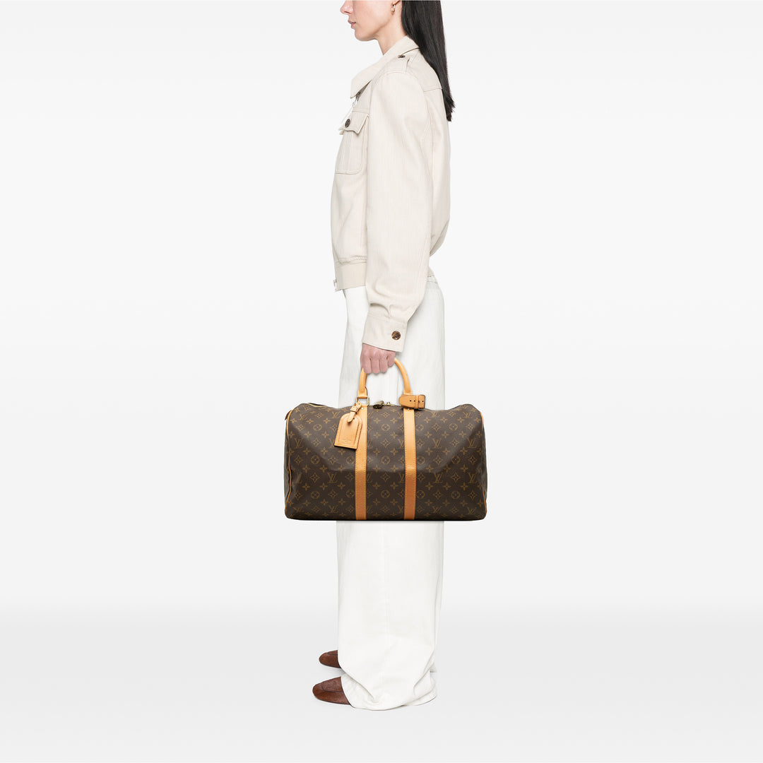 Louis Vuitton Keepall 45 Monogram Marron – vue 9 – GABY PARIS