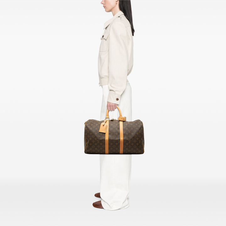 Louis Vuitton Keepall 45 Monogram Marron – vue 9 – GABY PARIS