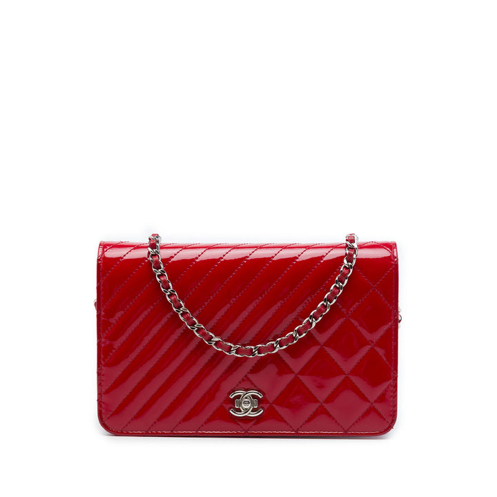 Chanel Matelassé Coco Boy Wallet on Chain Rouge – vue principale – GABY PARIS