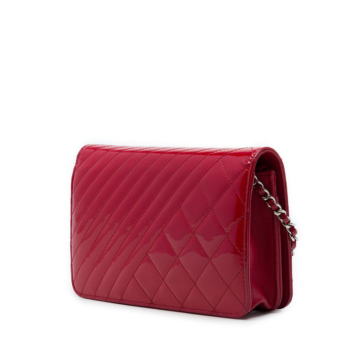 Chanel Matelassé Coco Boy Wallet on Chain Rouge – vue 2 – GABY PARIS