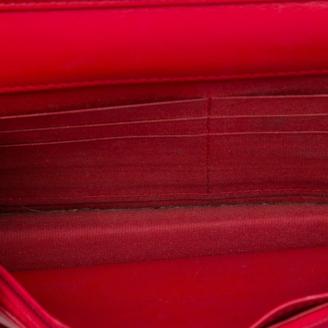 Chanel Matelassé Coco Boy Wallet on Chain Rouge – vue 4 – GABY PARIS