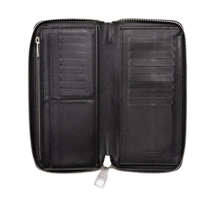 Louis Vuitton Vertical Zippy Portefeuille long taurillon Noir – vue 7 – GABY PARIS