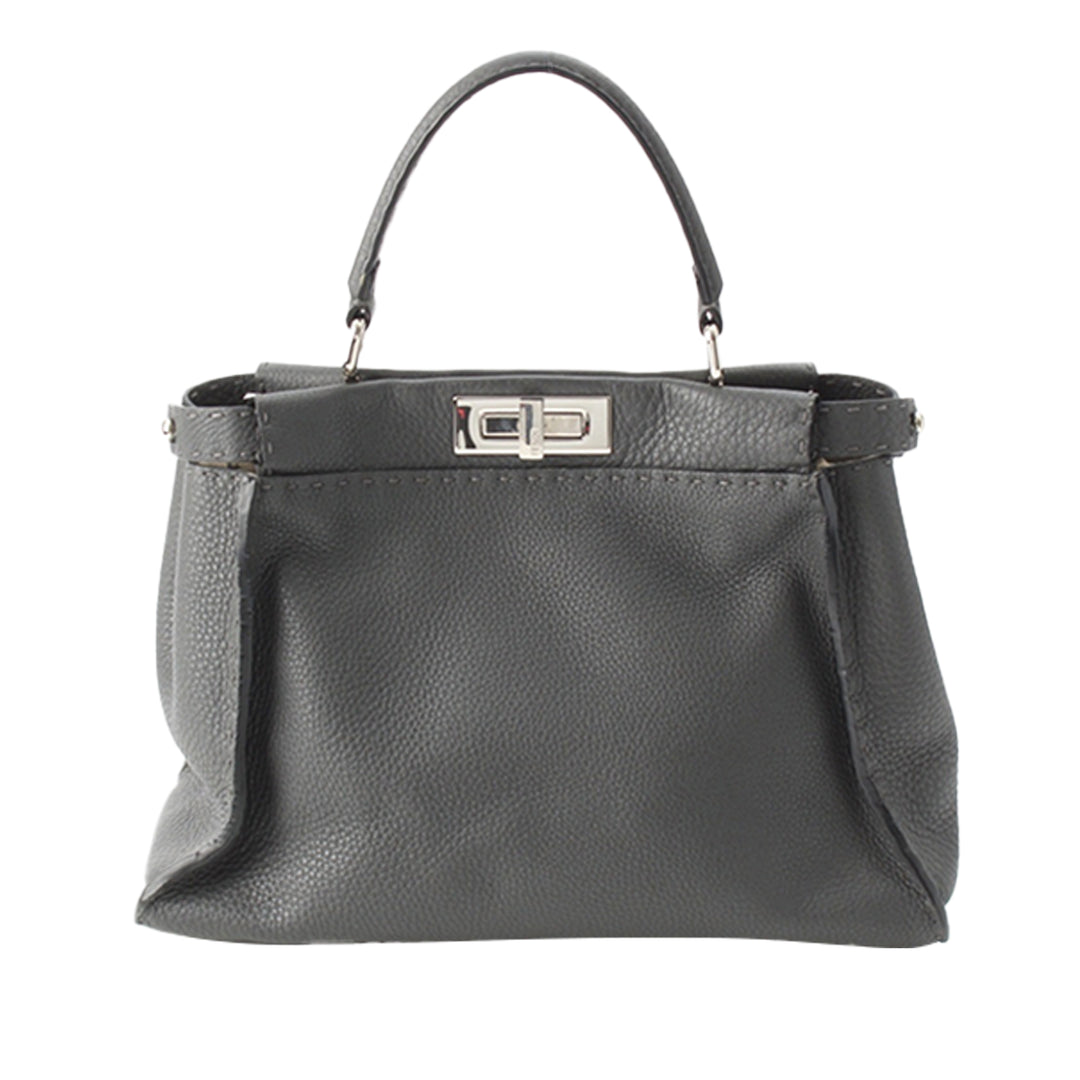 Fendi Selleria Peekaboo Iconic Sac Moyen Cuir