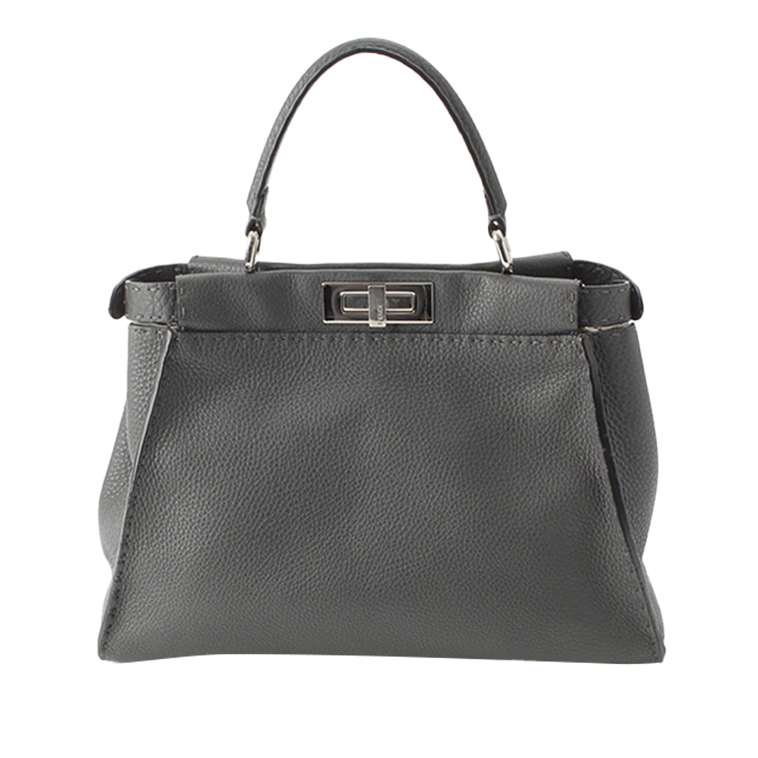 Fendi Selleria Peekaboo Iconic Sac Moyen Cuir