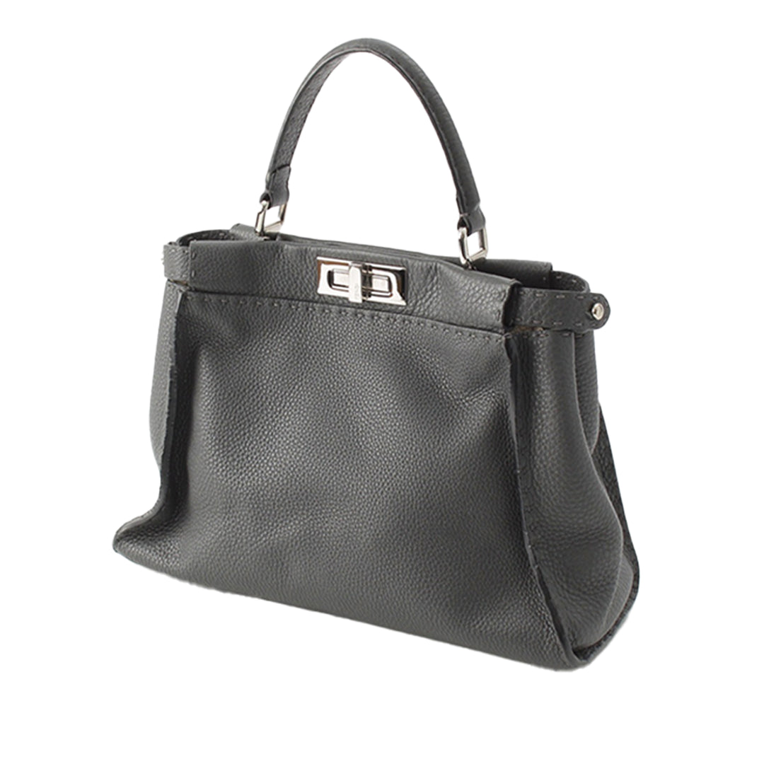 Fendi Selleria Peekaboo Iconic Sac Moyen Cuir