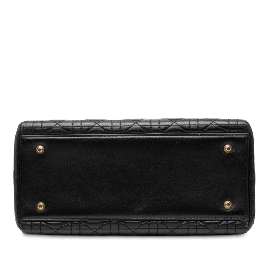 Dior Medium Cuir d’agneau Cannage Lady Dior – GABY PARIS Authentique