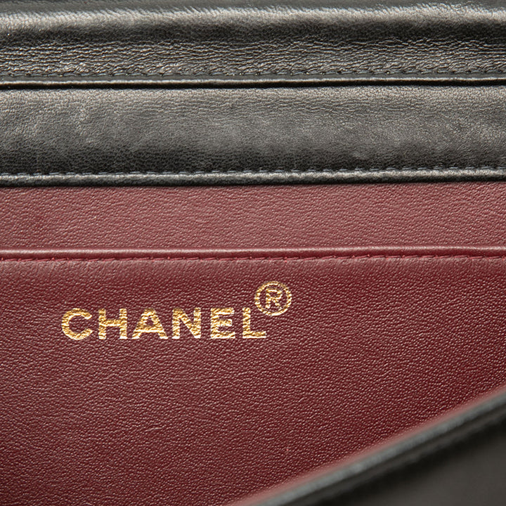 Chanel CC Matelassé Rabat intégral Mini Cuir d'agneau Noir – vue 5 – GABY PARIS