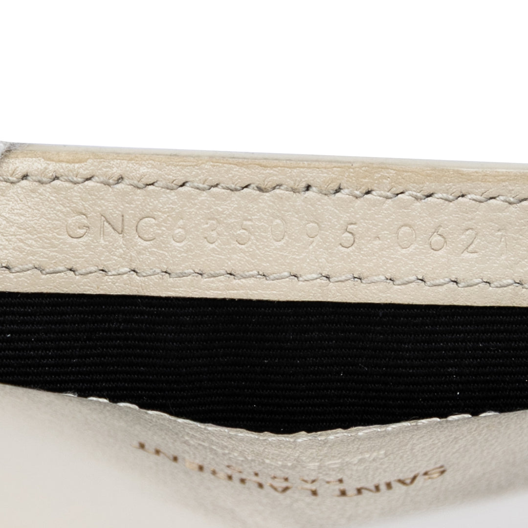Saint Laurent Croc embossé Cuir Monogram Cassandre Sac porté croisé
