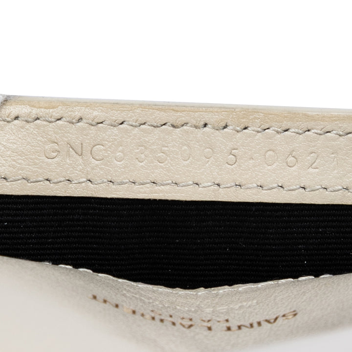 Saint Laurent Croc embossé Cuir Monogram Cassandre Sac porté croisé