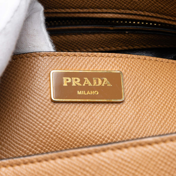 Prada clouté Saffiano Cuir Promenade Sac