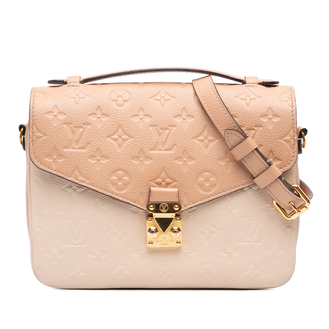 Bicolor Monogram Empreinte Pochette Metis Brown - Gaby Paris
