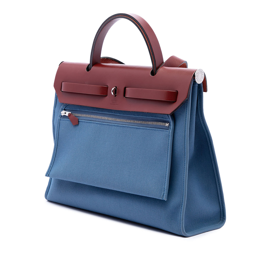 Hermès Sac à main Herbag Zippé 31 Bleu – vue 2 – GABY PARIS