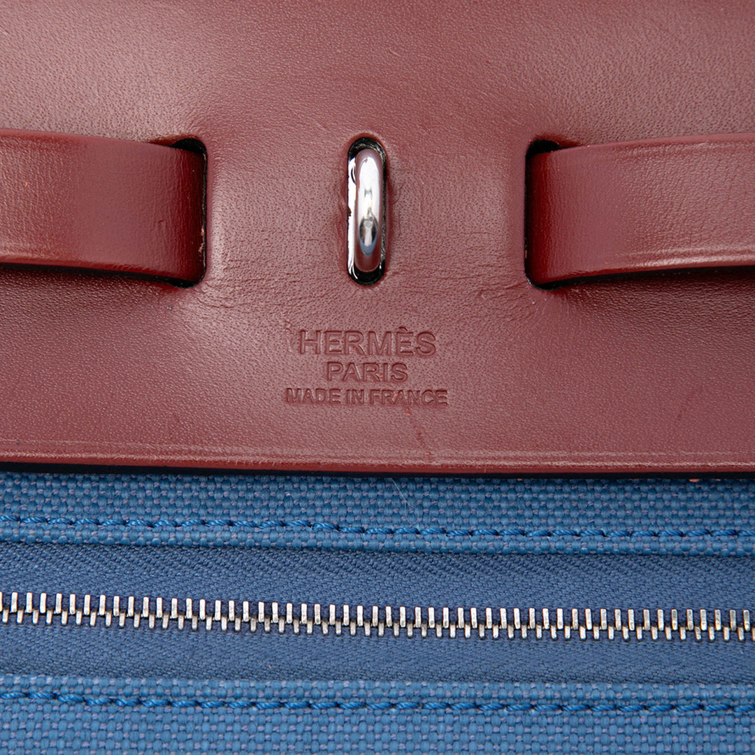 Hermès Sac à main Herbag Zippé 31 Bleu – vue 5 – GABY PARIS