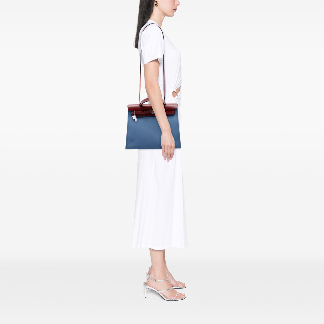 Hermès Sac à main Herbag Zippé 31 Bleu – vue 6 – GABY PARIS