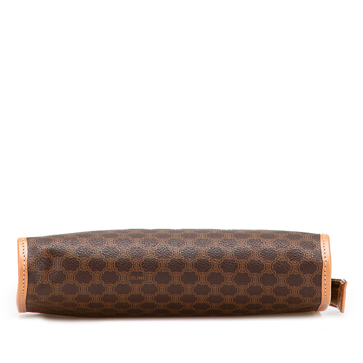 Macadam Coated Canvas Clutch Brown - Gaby Paris