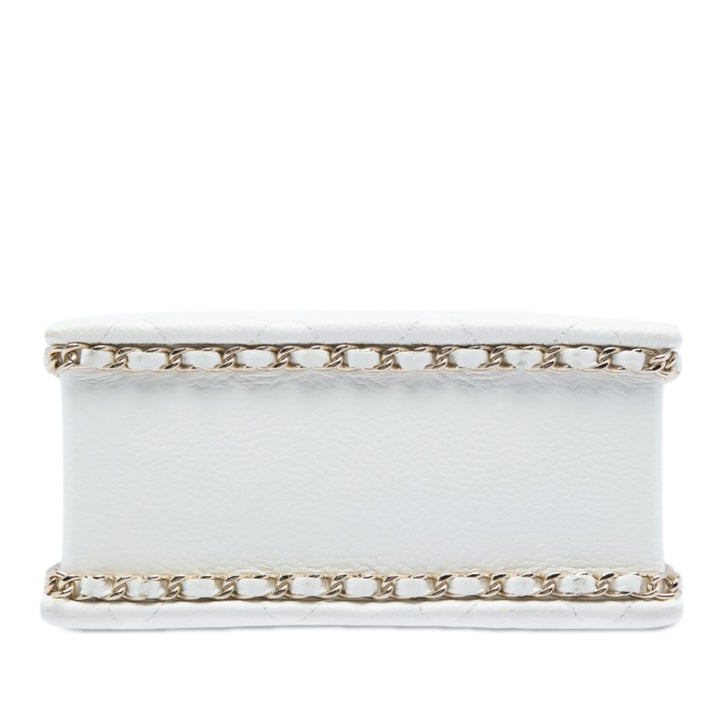 Chanel Mini Matelassé Caviar Cut Out Evening Cabas