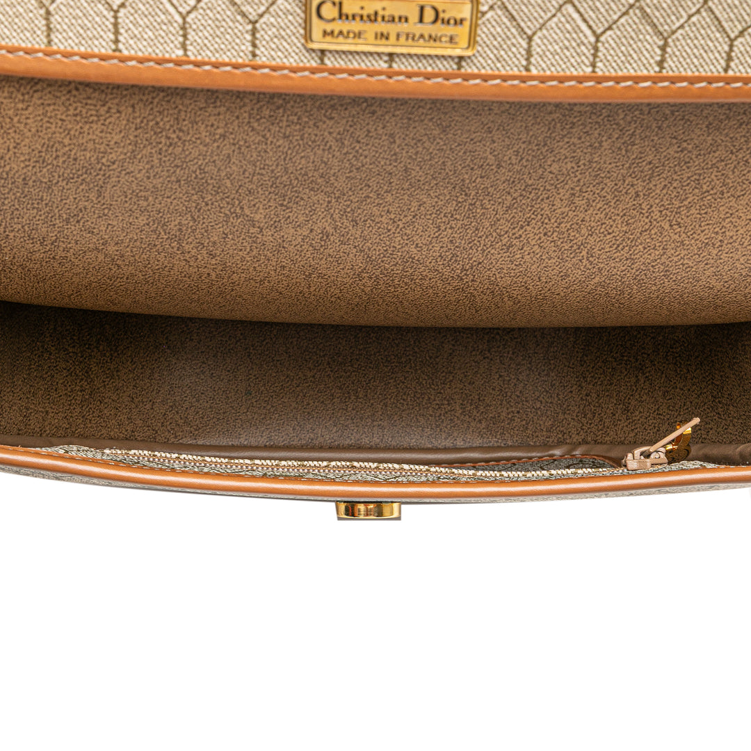 Dior Honeycomb Coated Toile Sac porté croisé Marron – GABY PARIS Authentique