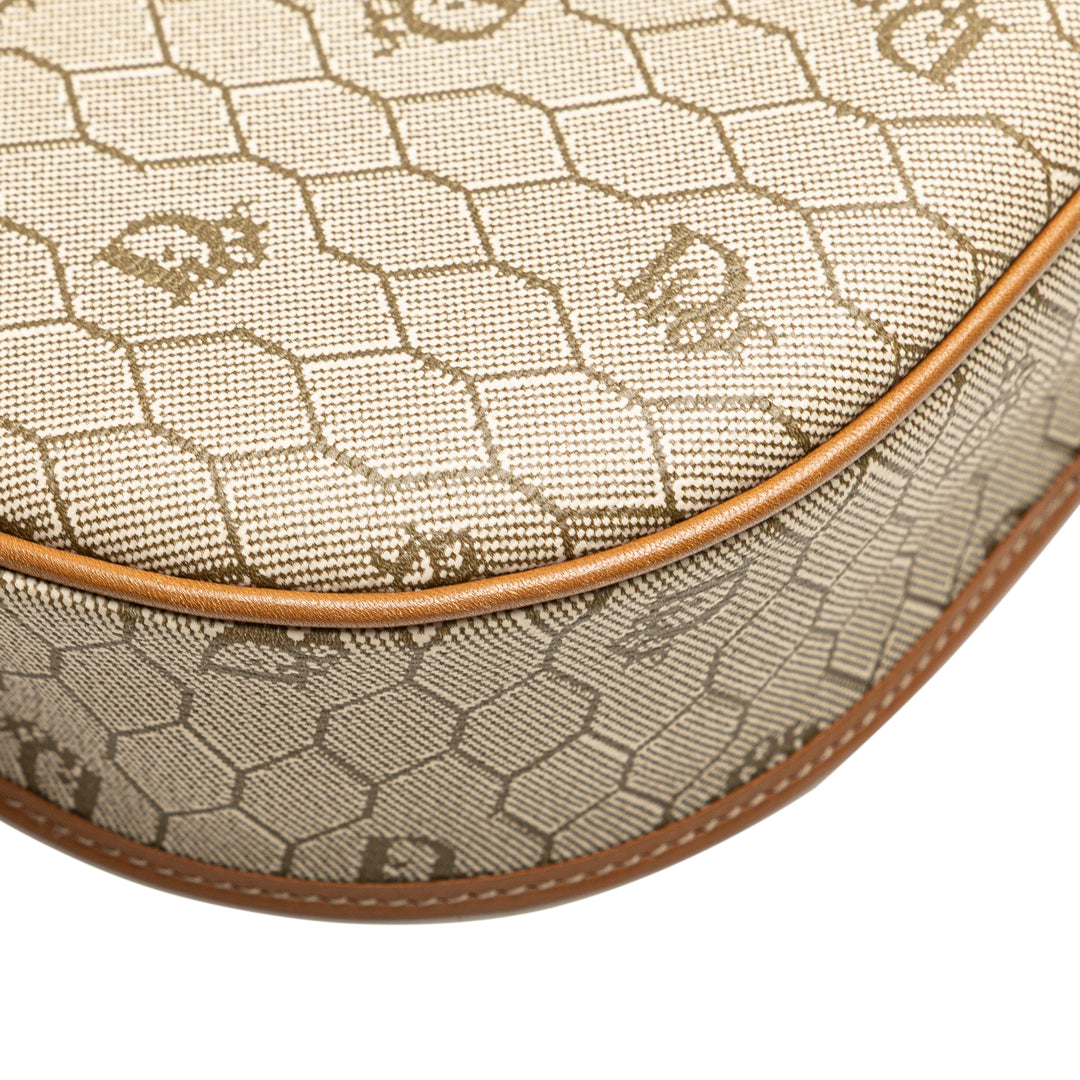 Dior Honeycomb Coated Toile Sac porté croisé Marron – GABY PARIS Authentique