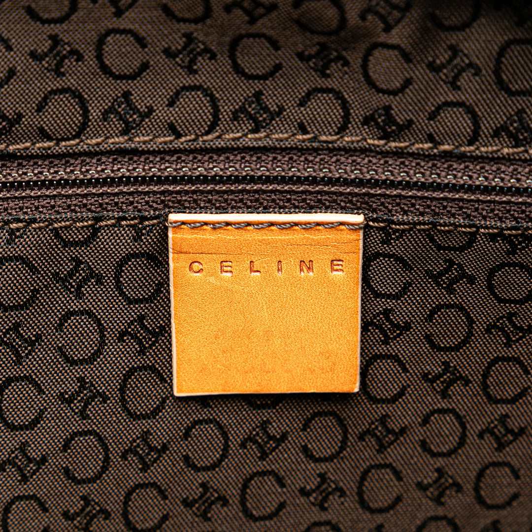 Celine Suede C Macadam Handbag Brown - GABY PARIS