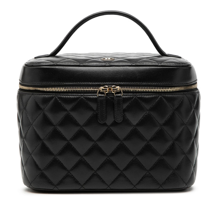 Chanel CC Matelassé Cuir d’agneau Vanity