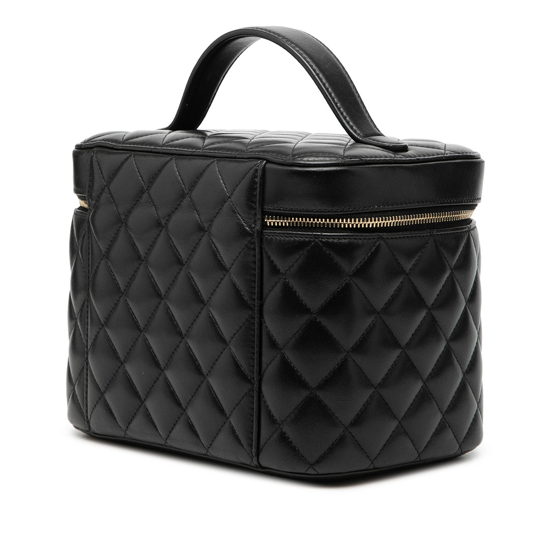 Chanel CC Matelassé Cuir d’agneau Vanity