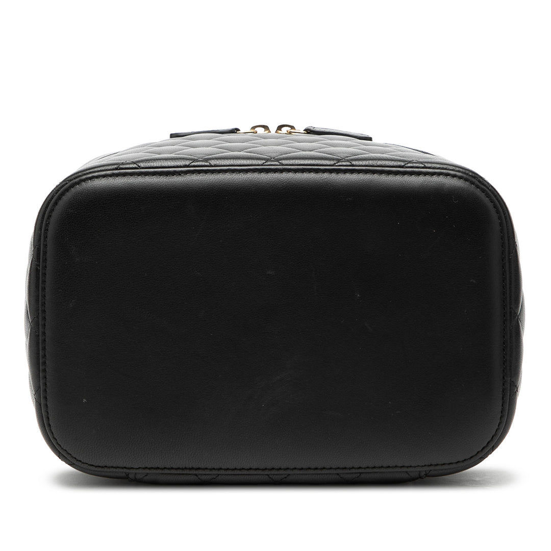 Chanel CC Matelassé Cuir d’agneau Vanity