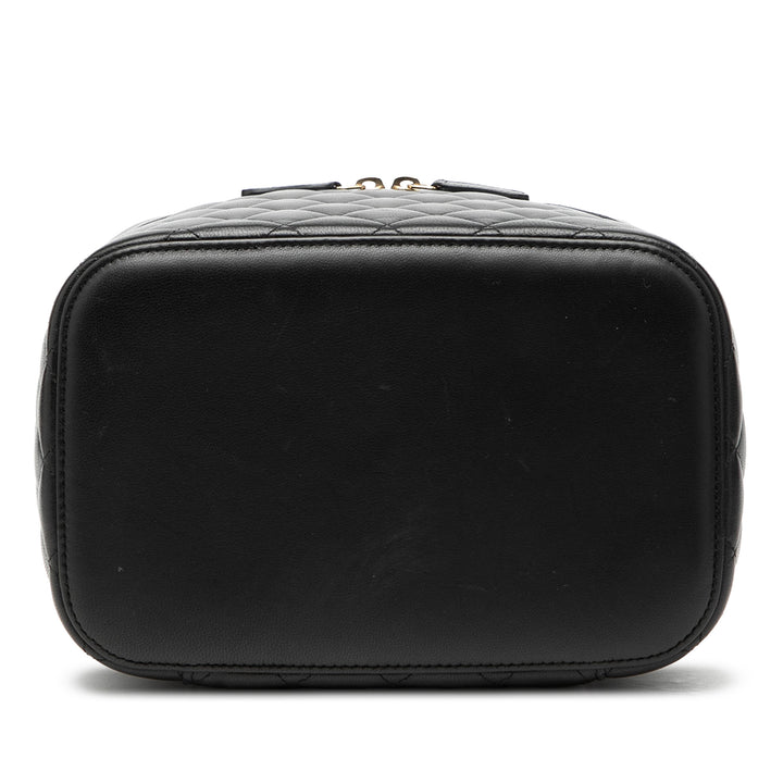 Chanel CC Matelassé Cuir d’agneau Vanity