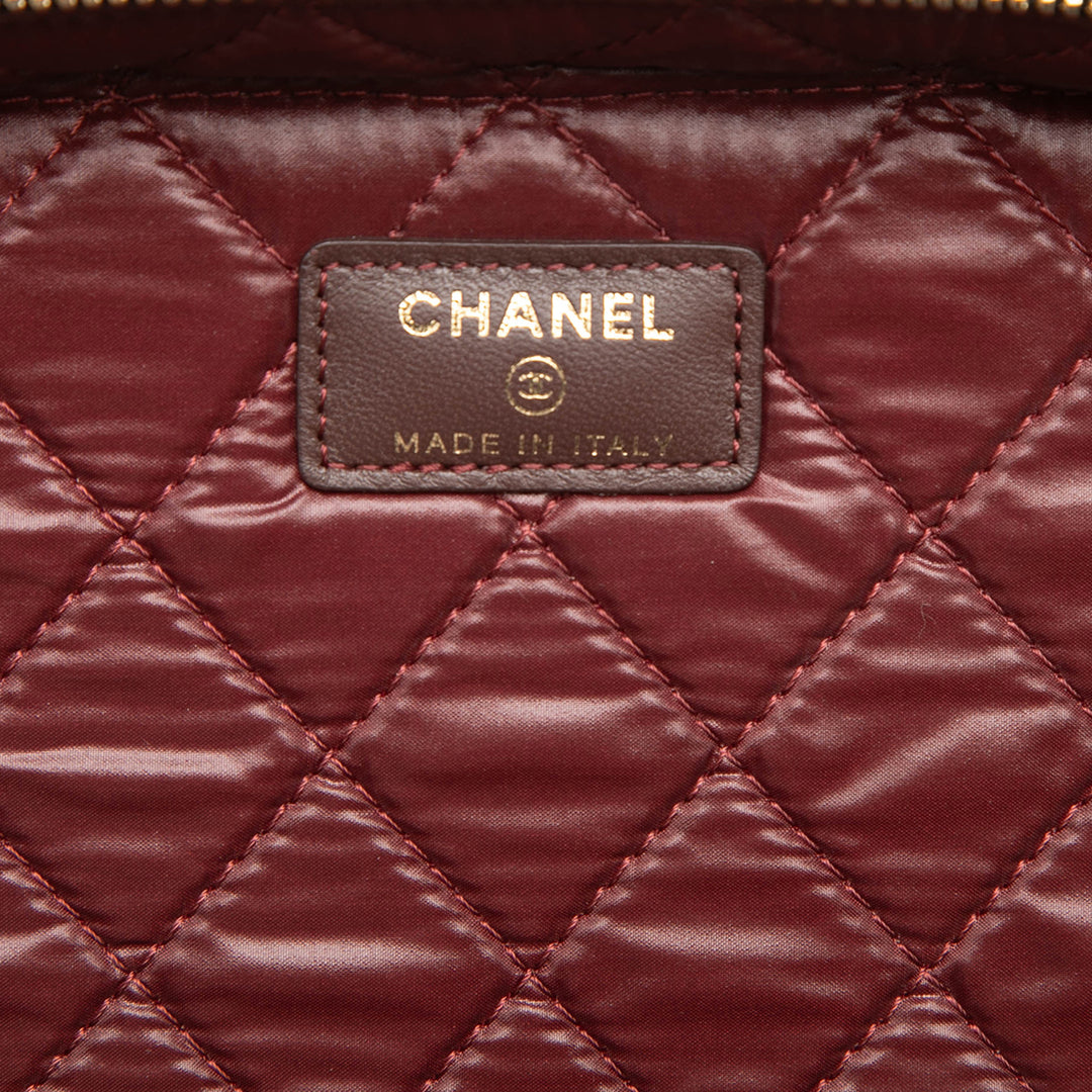 Chanel CC Matelassé Cuir d’agneau Vanity