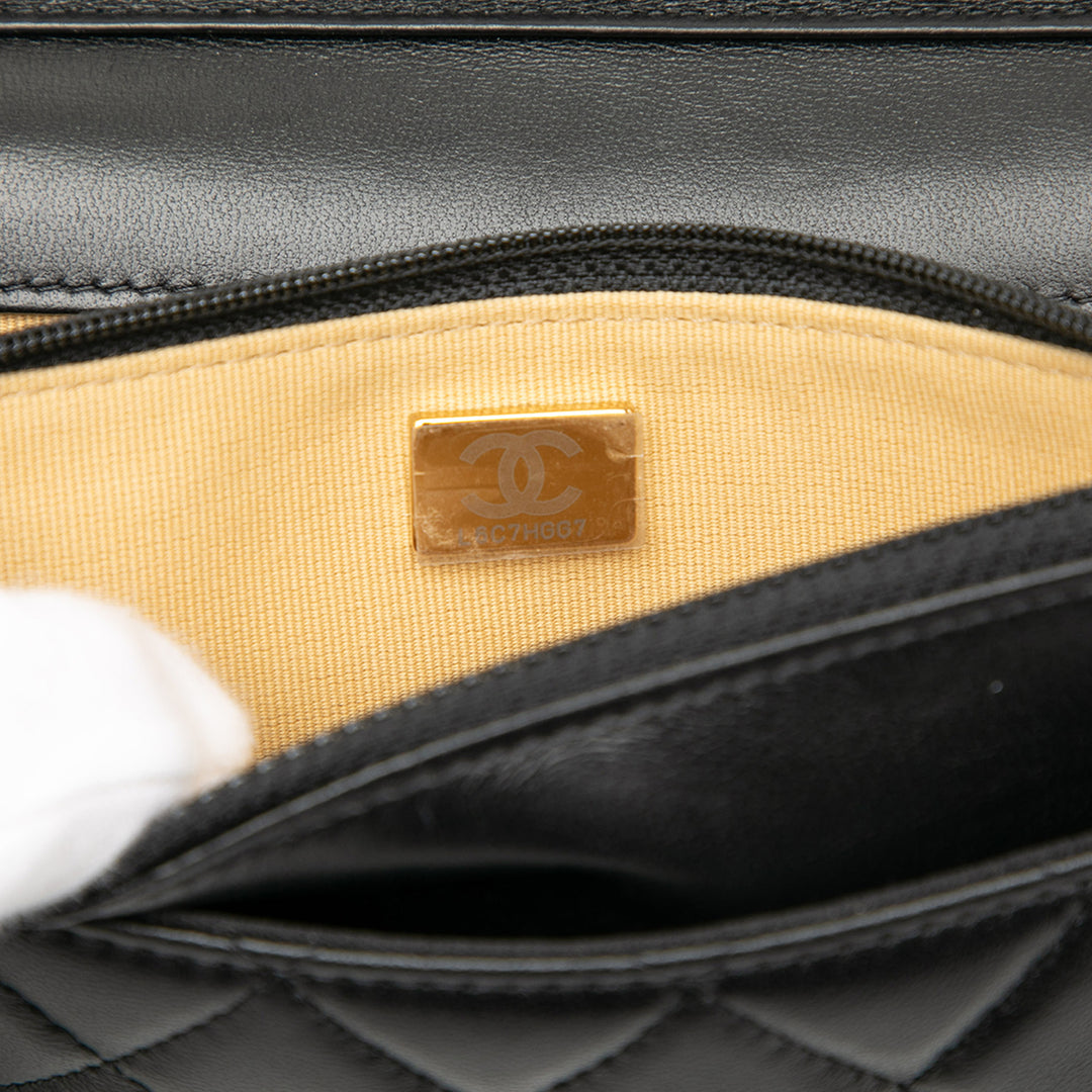 Chanel CC Matelassé Cuir d’agneau Coco Clips Wallet on Chain